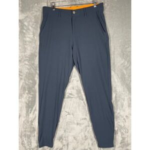Macade Golf Mens Blue Slim Fit Joggers Zippered Cuffs Size 32 R JE20241010